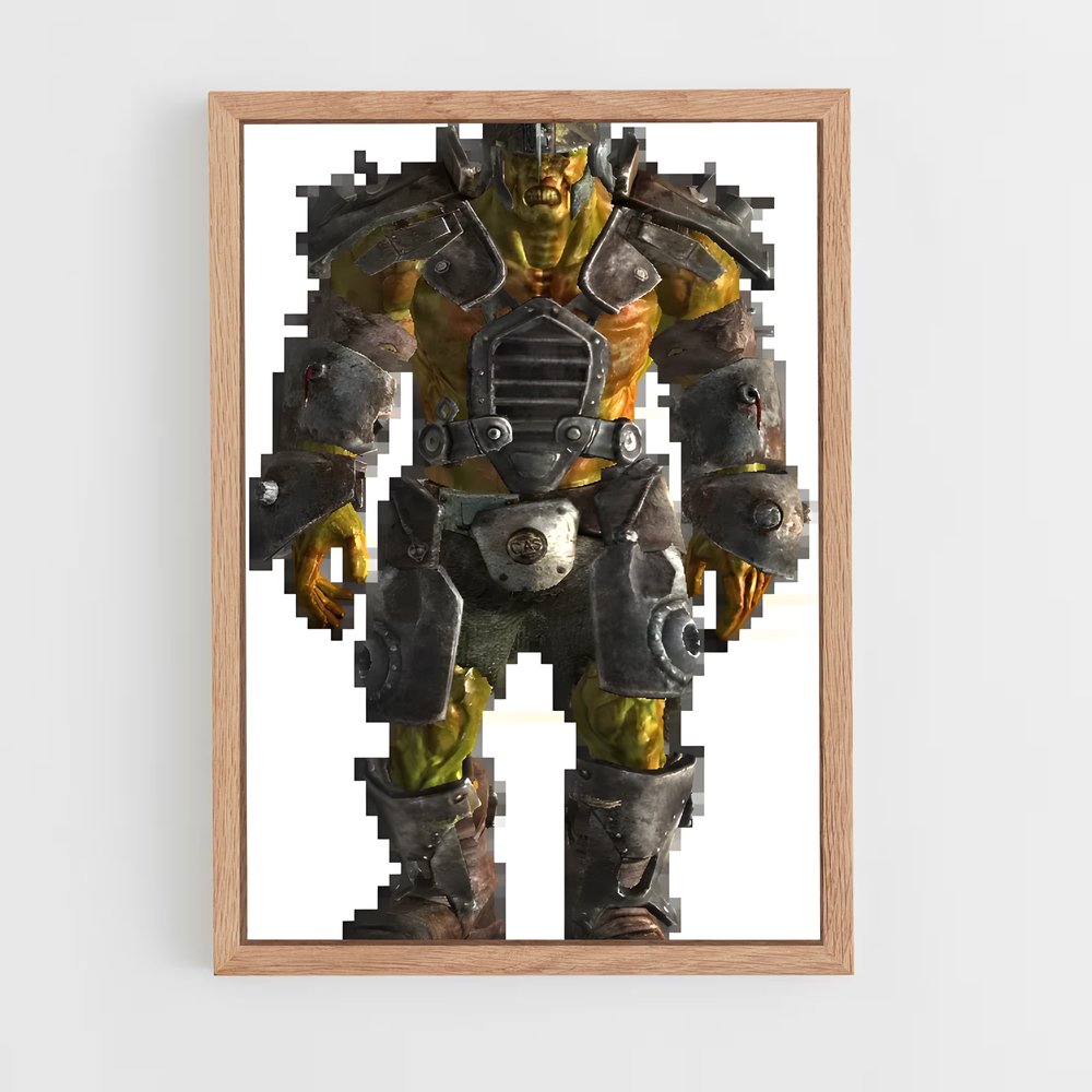 Poster Le Guerrier Mutant – affiche Fallout (vue 4)
